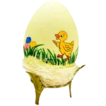 Kremowe jajko stokrotki i kaczuszka