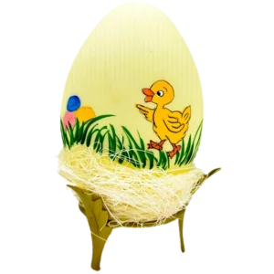 Kremowe jajko stokrotki i kaczuszka