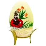 Kremowe jajko zając i maki