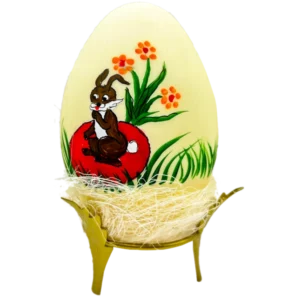 Kremowe jajko zając i maki