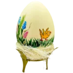 Kremowe jajko zając i piskle