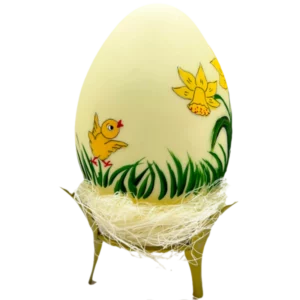 Kremowe jajko żonkile, bazie i piskle