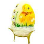 Kremowe jajko żonkile i kaczuszka