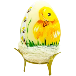 Kremowe jajko żonkile i kaczuszka