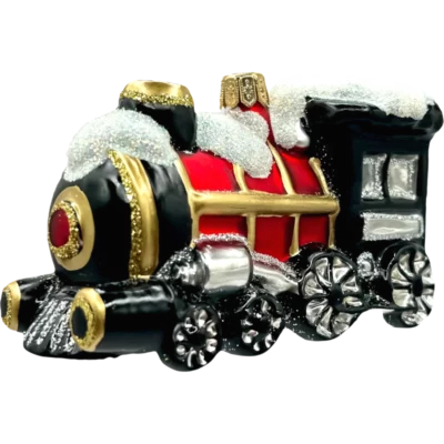 Bombka szklana Świąteczna lokomotywa