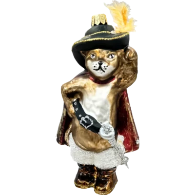 Bombka szklana Kot w butach