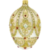 Szklana Bombka Choinkowa Figurka Ekskluzywne jajo Faberge z kamieniami: złote