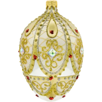 Ekskluzywne jajo Faberge z kamieniami: złote