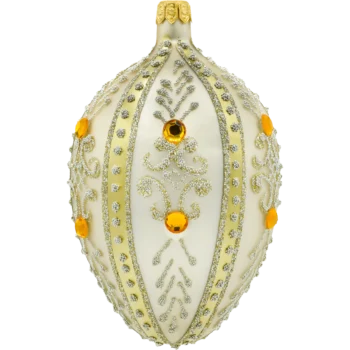 Ekskluzywne jajo Faberge z kamieniami: platyna