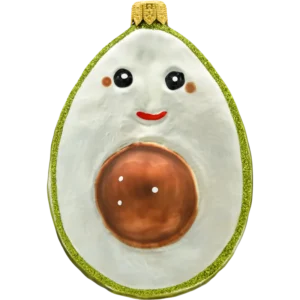 Szklana bombka choinkowa forma Szczęśliwe awokado