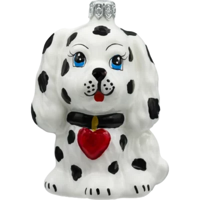 Szklana Bombka Choinkowa Figurka Uroczy Dalmatyńczyk