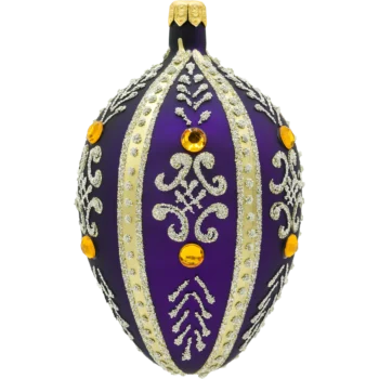 Ekskluzywne jajo Faberge z kamieniami: purpurowe