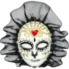 Ozdoba szklana Maska karnawałowa w stylu Dia de los Muertos