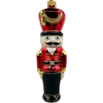 Bombka szklana Żołnierz Dziadek do orzechów - czerwony