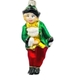 Bombka szklana Książe w barokowym stroju - zielony