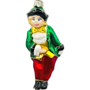 Bombka szklana Książe w barokowym stroju - zielony