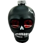 Bombka szklana Mroczna czaszka z czerwonymi oczami