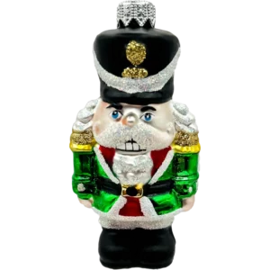 Bombka szklana Dziadek do orzechów - zielony