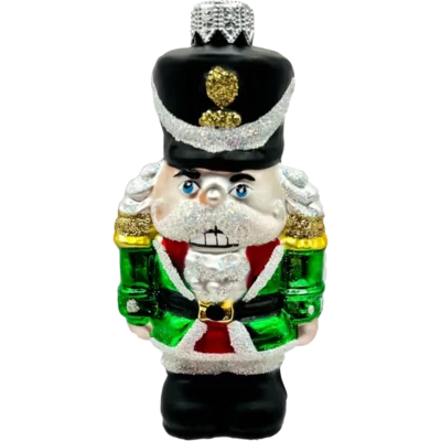 Bombka szklana Dziadek do orzechów - zielony