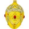 Szklana Bombka Choinkowa Figurka Ekskluzywne jajo Faberge z rubinem: żółte