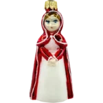 Bombka szklana Dziewczyna w czerwonym płaszczu