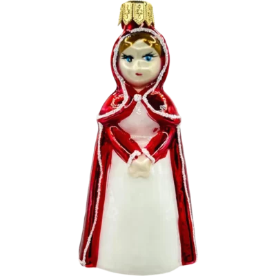 Bombka szklana Dziewczyna w czerwonym płaszczu