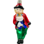 Bombka szklana Książe w stroju barokowym - czerwony