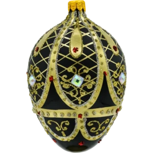 Bombka szklana Syn Bombkarza Ekskluzywne Jajo Faberge: czarne