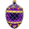 Bombka szklana Ekskluzywne jajo Faberge - purpurowe