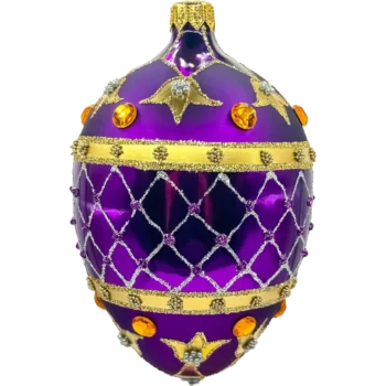 Ekskluzywne jajo Faberge: purpurowe