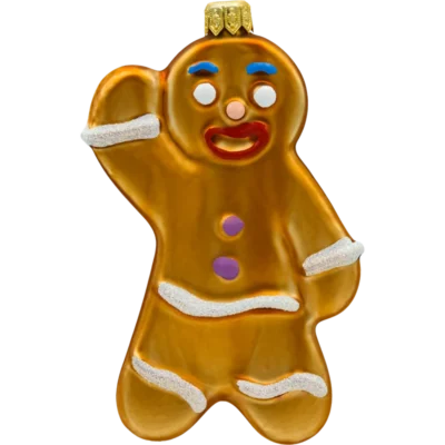 Bombka szklana Syn Bombkarza Piernikowy ludzik: brązowy