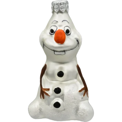 Szklana bombka choinkowa Bałwan Olaf