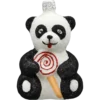 Bombka szklana Syn Bombkarza Panda z lizakiem