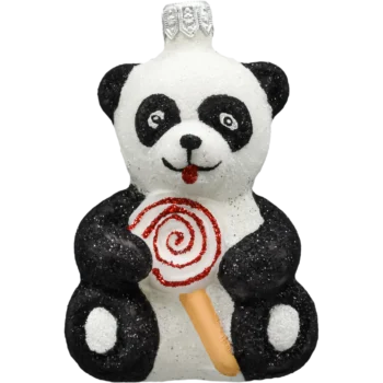 Panda z lizakiem