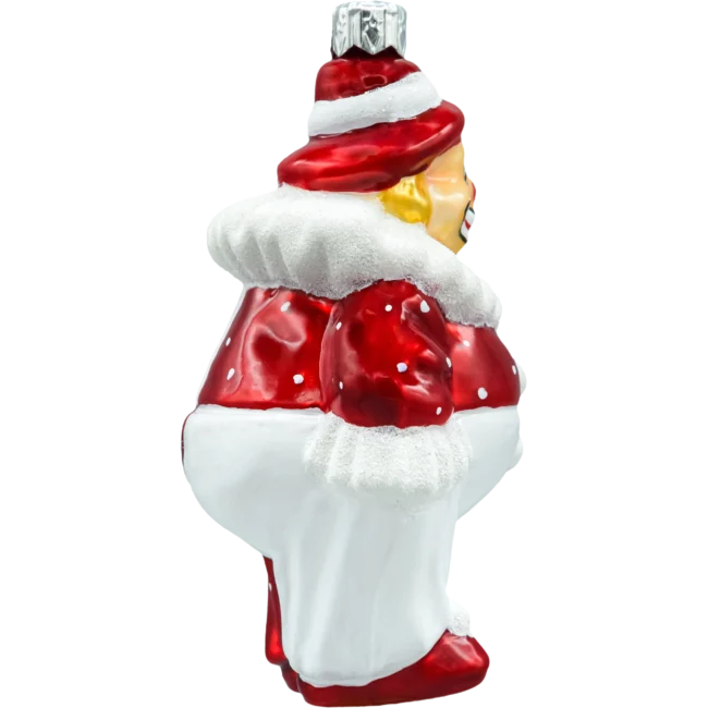 Bombka choinkowa szklana figurka Klaun profil