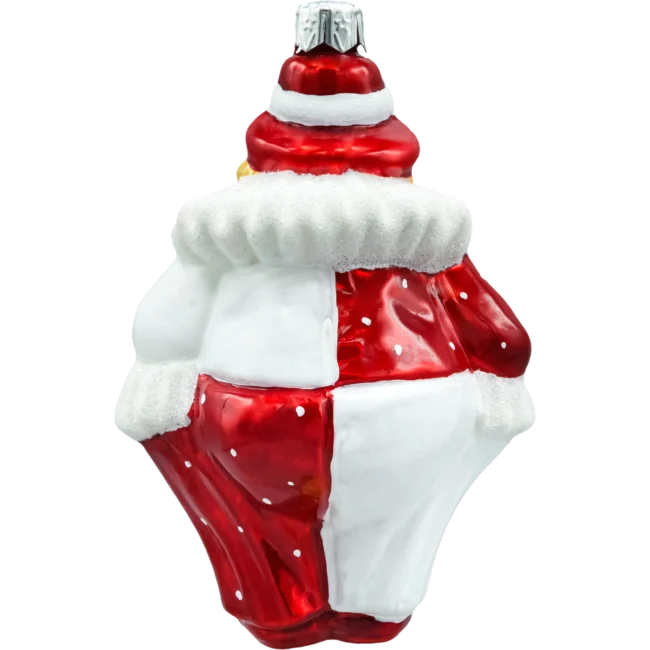 Bombka choinkowa szklana figurka Klaun tył