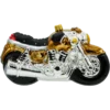 Szklana Bombka Choinkowa Figurka Motocykl: złoty profil