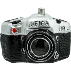 Szklana Bombka Choinkowa Figurka Aparat Analogowy Leica R8 front