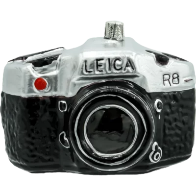 Szklana Bombka Choinkowa Figurka Aparat Analogowy Leica R8 front
