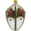 Szklana Bombka Choinkowa Figurka Ekskluzywne Jajo Faberge: biało-czarne