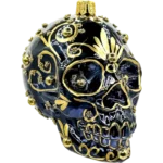 Bombka szklana Czaszka Sugar Skull - złota