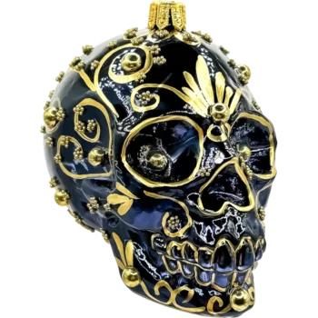 Czaszka Sugar Skull: złota