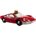 Bombka szklana Czerwony klasyczny samochód sportowy