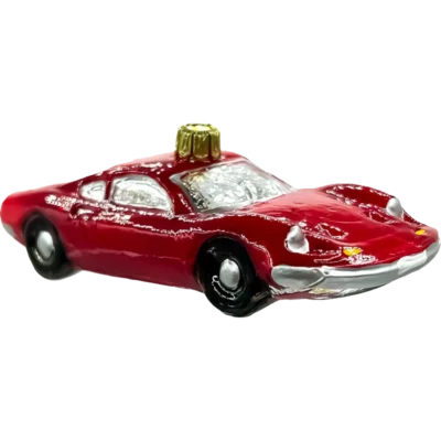 Bombka szklana Czerwony klasyczny samochód sportowy