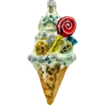 Bombka Szklana Lodowy Rożek Świąteczny