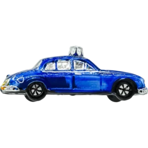 Bombka szklana Syn Bombkarza Klasyczny samochód retro: niebieski profil