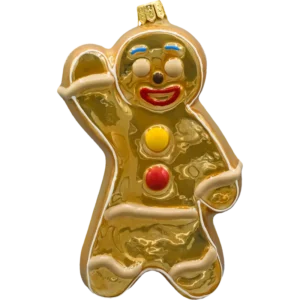 Bombka szklana Syn Bombkarza Piernikowy ludzik: złoty