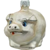 Szklana Bombka choinkowa figurka forma ze szkłą świnka różowa