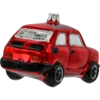 Szklana Bombka Choinkowa Figurka Fiat 126p Maluch: czerwony tył