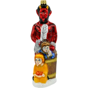 Krampus z dziećmi